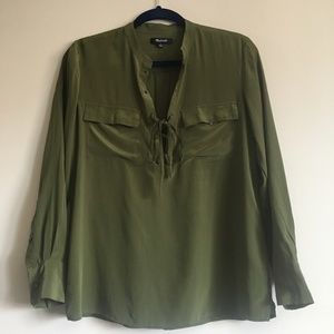 Madewell - tie front top